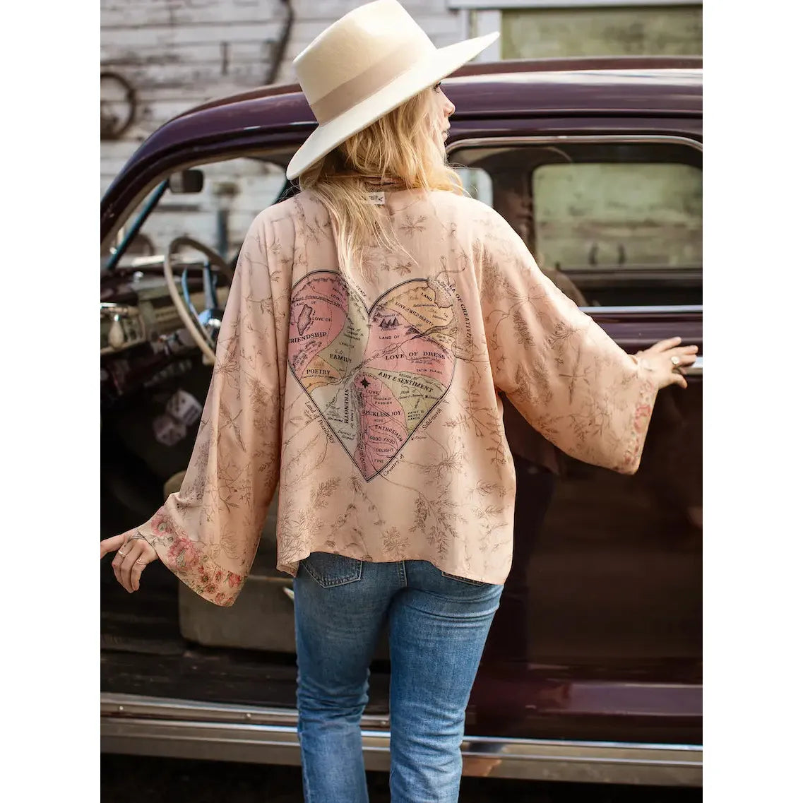 Map of My Heart Pixie Duster Cropped Kimono