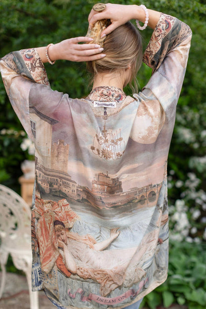 Bamboo Bohemian Kimono with Belt