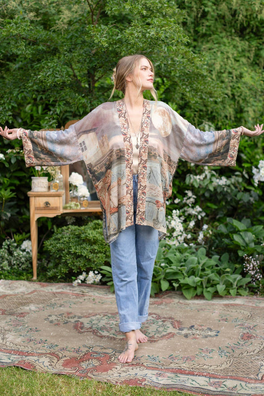 Bamboo Bohemian Kimono with Belt