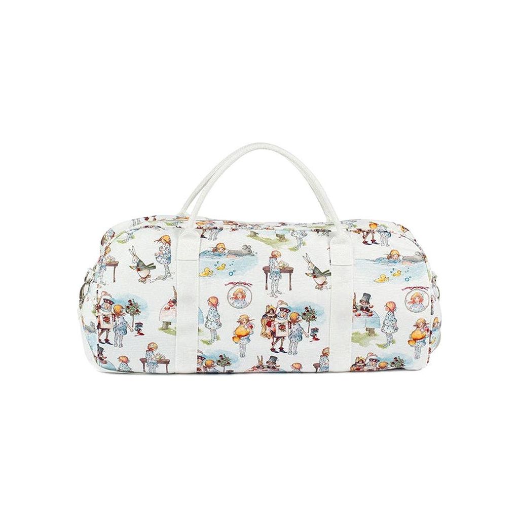 Alice in Wonderland Canvas Zip Top Duffle Bag