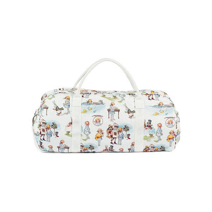 Alice in Wonderland Canvas Zip Top Duffle Bag