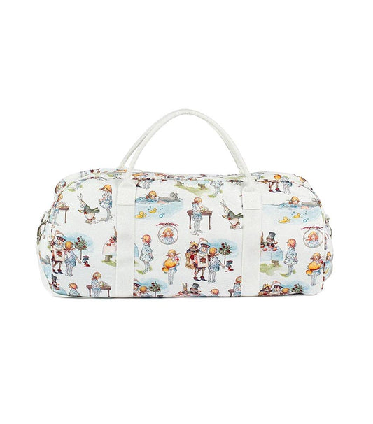 Alice in Wonderland Canvas Zip Top Duffle Bag