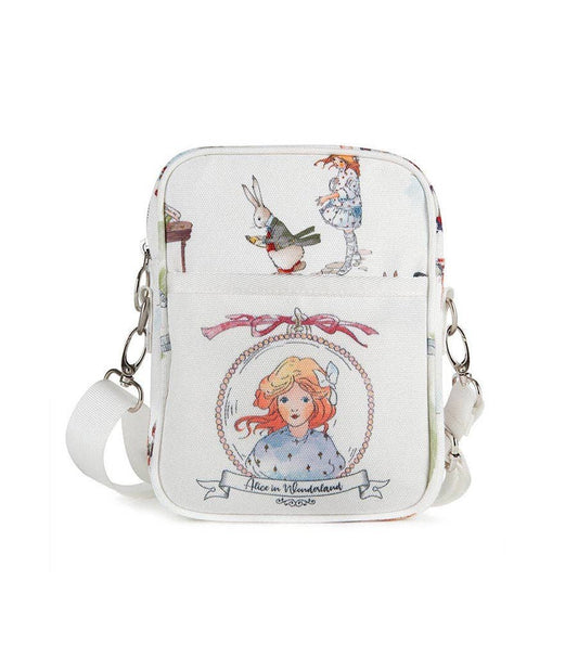 Alice in Wonderland Cross Body Travel Bag