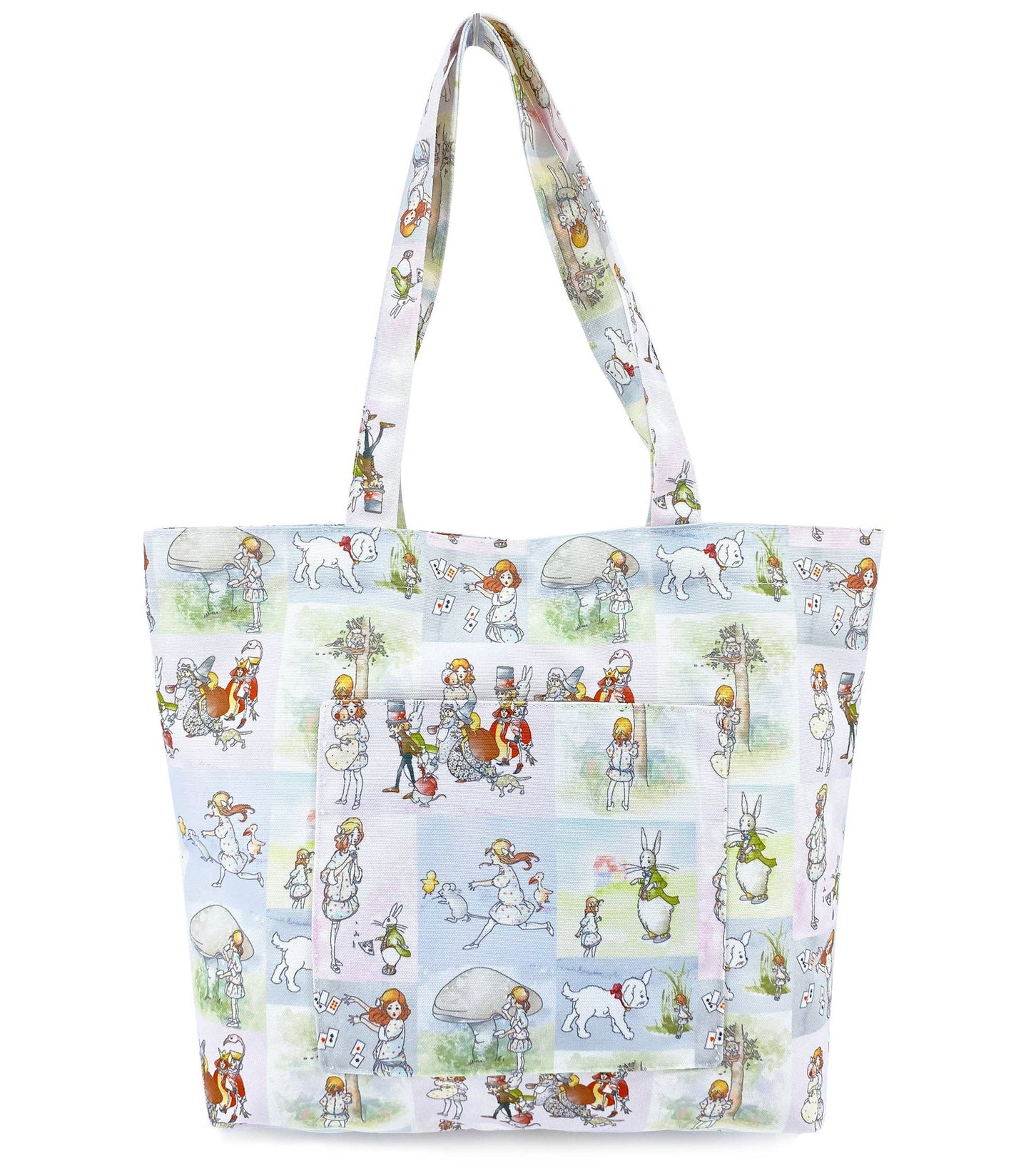 Alice In Wonderland Watercolour Stories Canvas Tote Bag