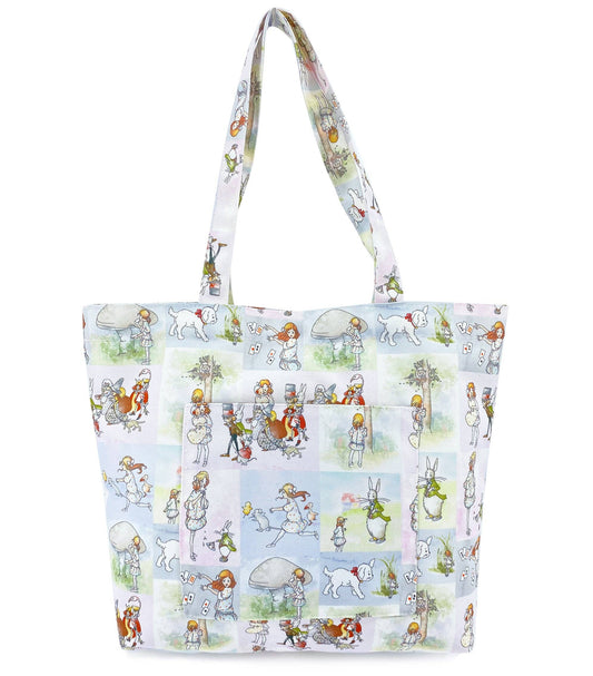 Alice In Wonderland Watercolour Stories Canvas Tote Bag