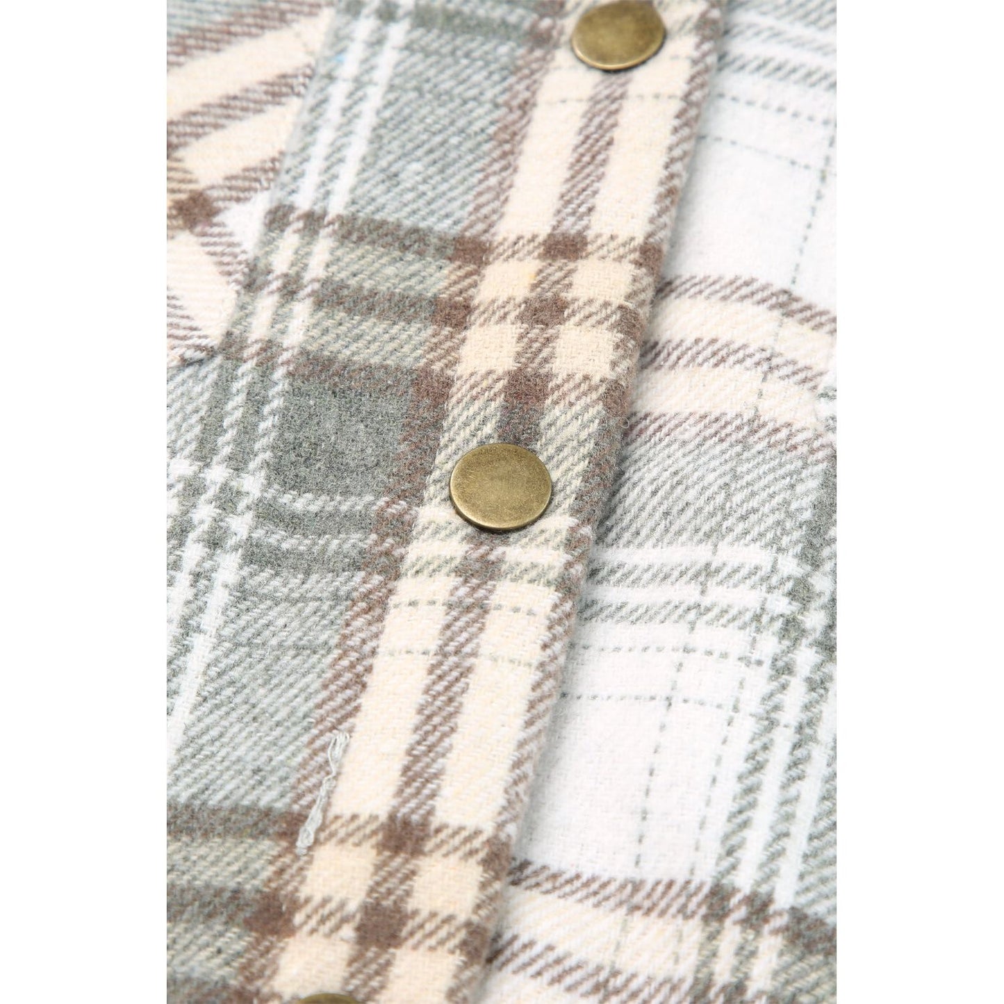 Sherpa Lined Hooded Gray Flannel Jacket | Ginger Bear Boutique