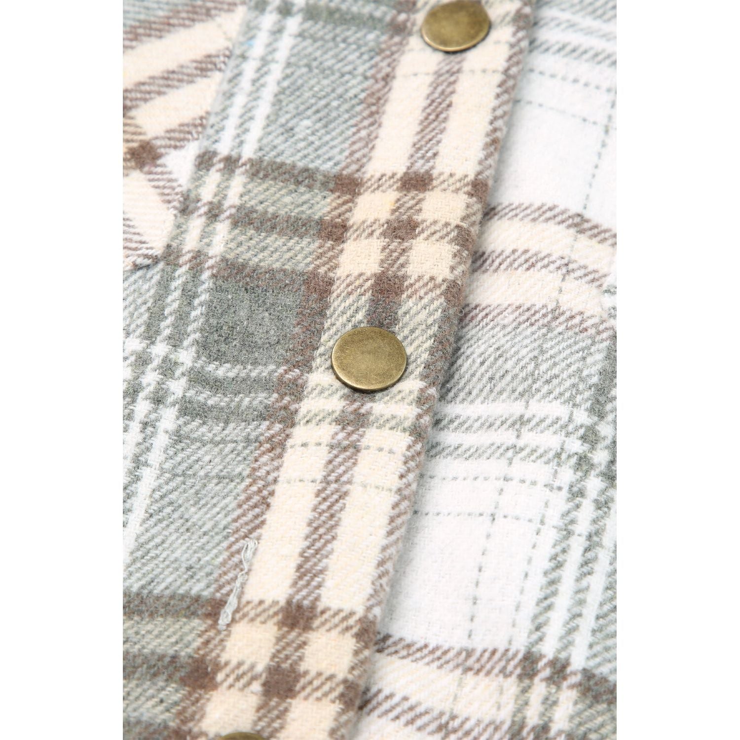 Sherpa Lined Hooded Gray Flannel Jacket | Ginger Bear Boutique