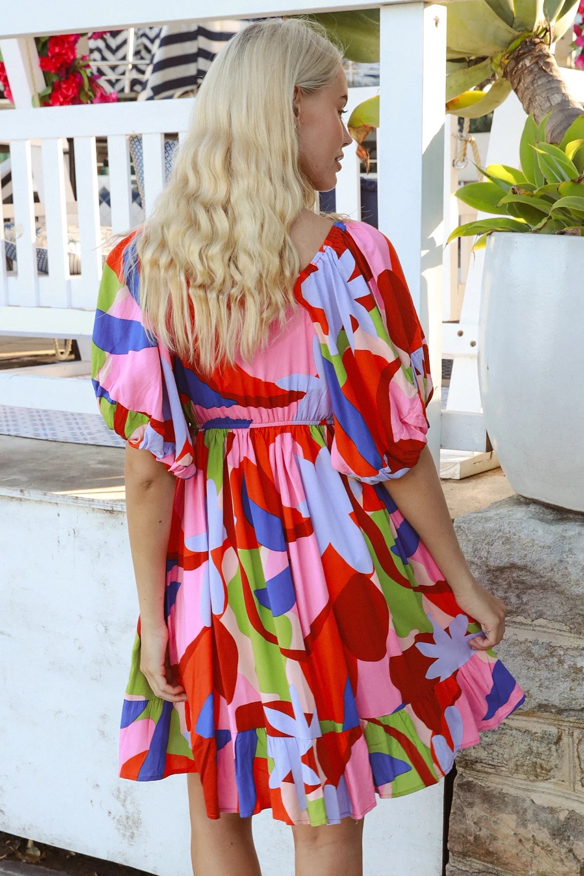 Alberta Mini Dress Francesca | Ginger Bear Boutique