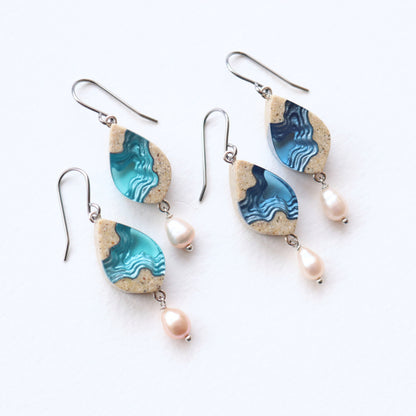 Beautiful Aqua Bay Earrings | Ginger Bear Boutique