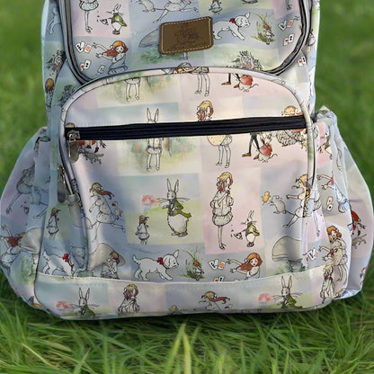 Alice In Wonderland Canvas Backpack