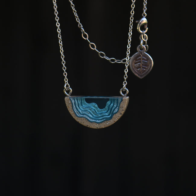 Exquisite Inlet Necklace - Aqua Collection