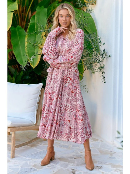 Ruby Red Print Vela Skirt - JAASE