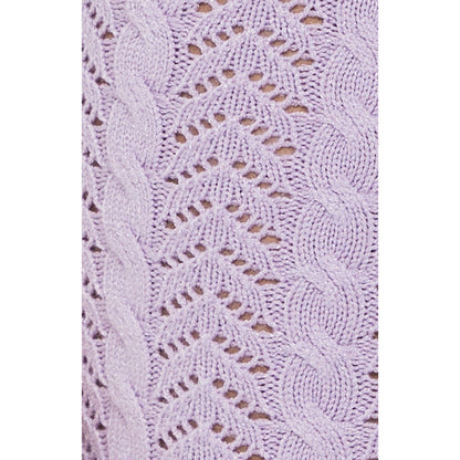 Crotchet Knit Set with Front Knot Top and Midi Skirt