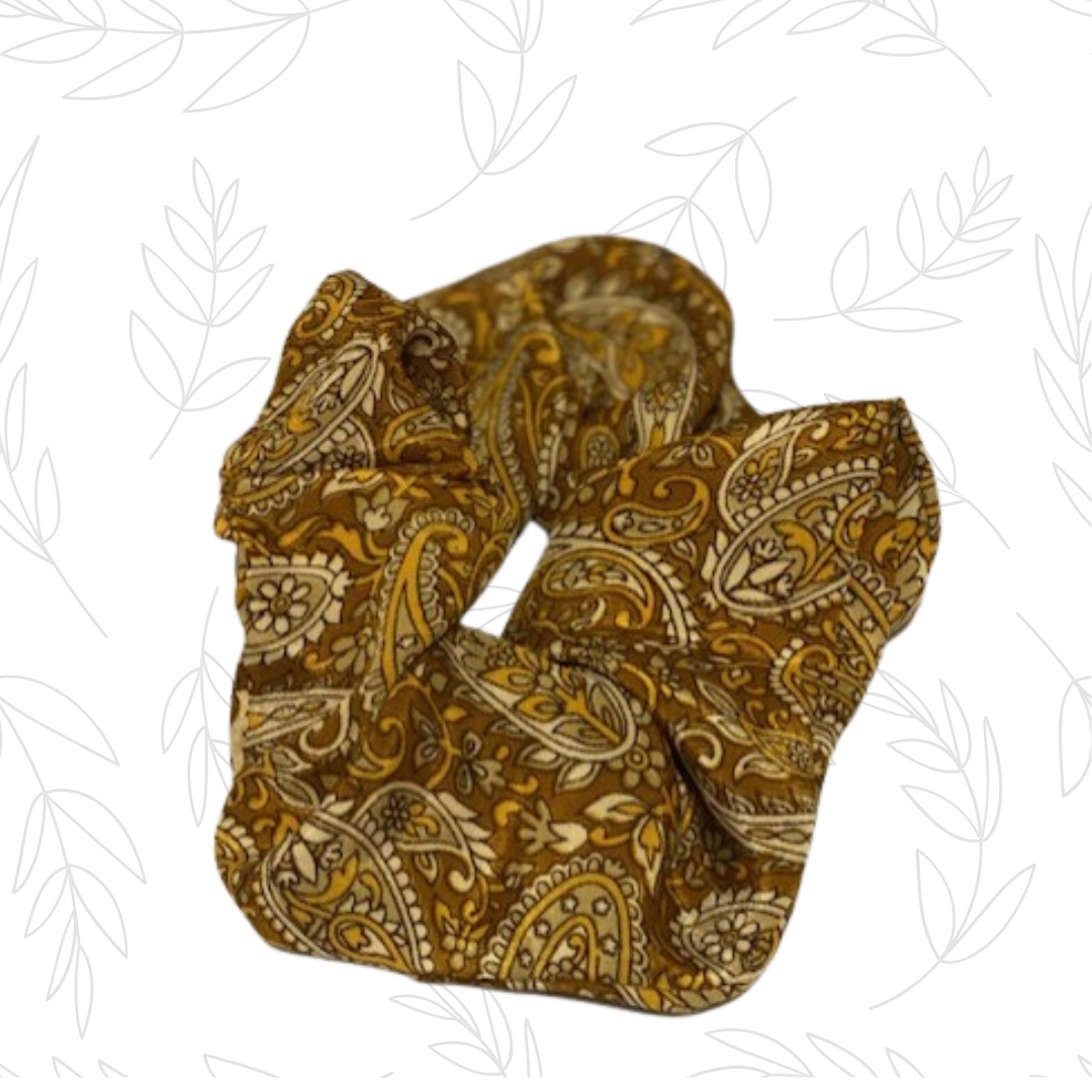 Boho Oversized Silk Floral Hair Scrunchies