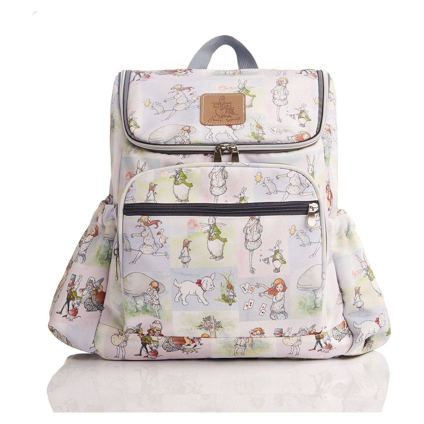 Alice In Wonderland Canvas Baby Nappy Backpack