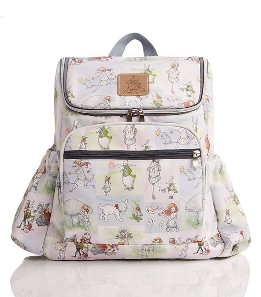 Alice In Wonderland Canvas Baby Nappy Backpack