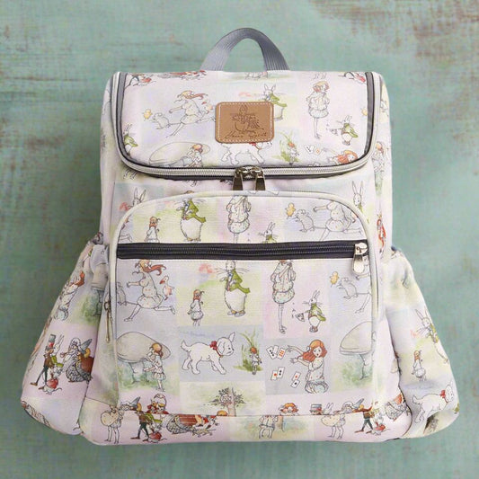 Alice In Wonderland Canvas Backpack