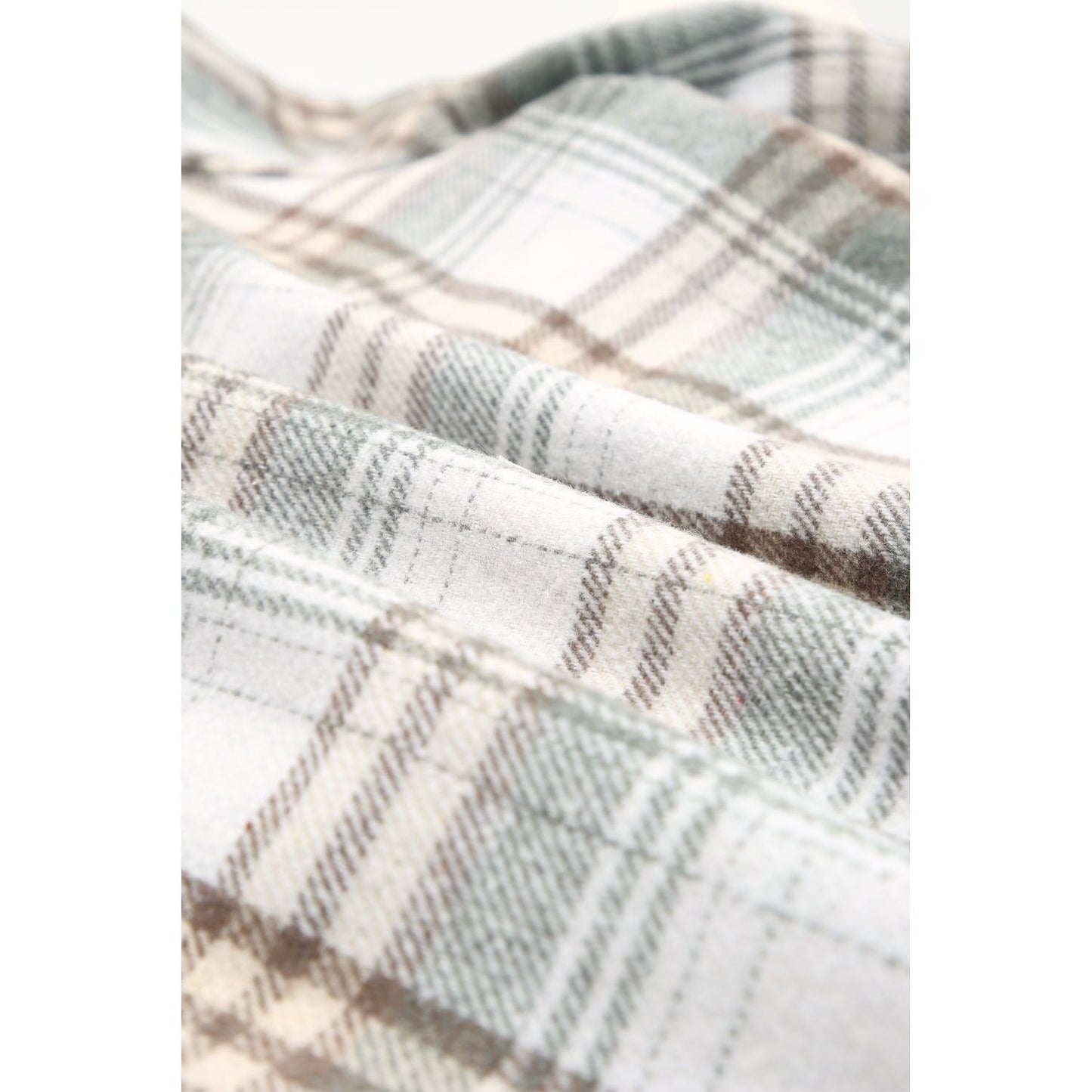 Sherpa Lined Hooded Gray Flannel Jacket | Ginger Bear Boutique
