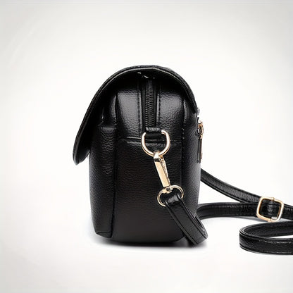 Stylish Leather Shoulder Bag -  Kangaroo and Letter Decor Fashion Crossbody Bag | Ginger Bear Boutique