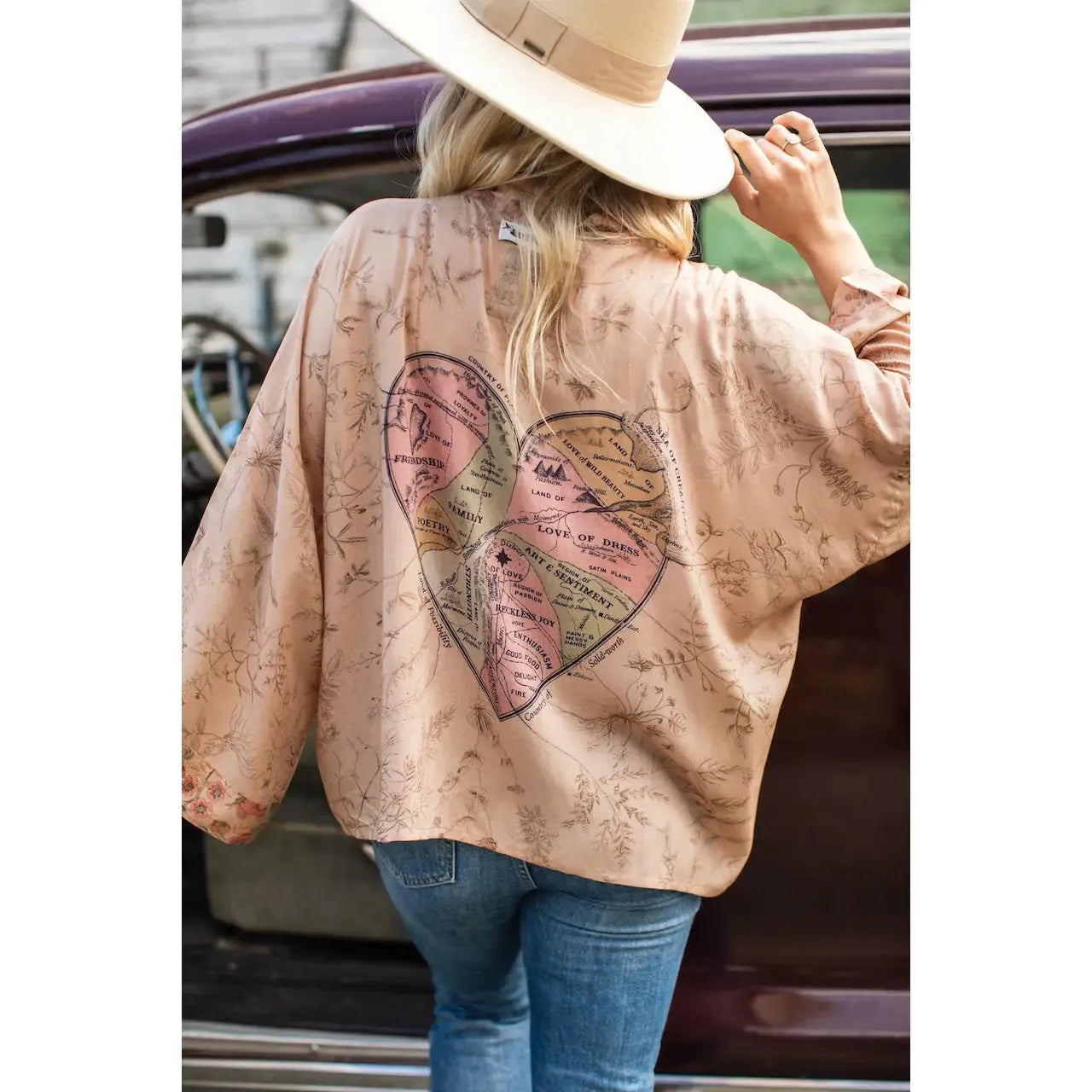 Map of My Heart Pixie Duster Cropped Kimono