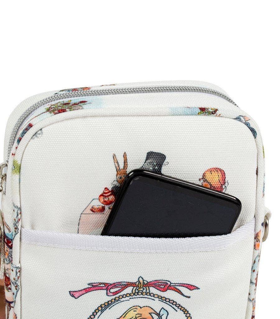 Alice in Wonderland Cross Body Travel Bag