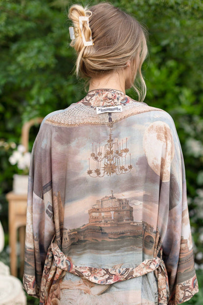 Bamboo Bohemian Kimono with Belt
