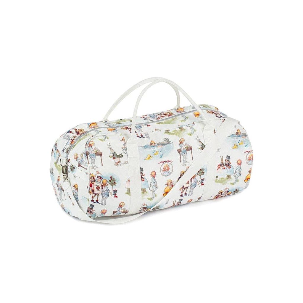 Alice in Wonderland Canvas Zip Top Duffle Bag