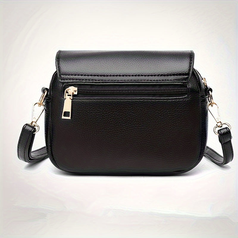 Stylish Leather Shoulder Bag -  Kangaroo and Letter Decor Fashion Crossbody Bag | Ginger Bear Boutique