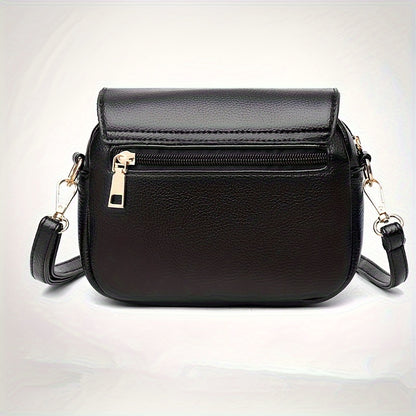 Stylish Leather Shoulder Bag -  Kangaroo and Letter Decor Fashion Crossbody Bag | Ginger Bear Boutique