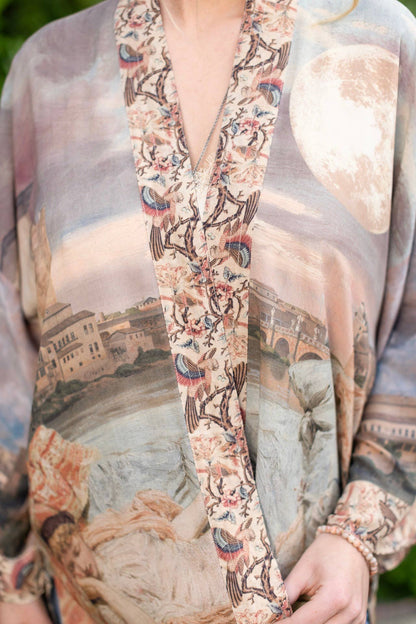 Bamboo Bohemian Kimono with Belt