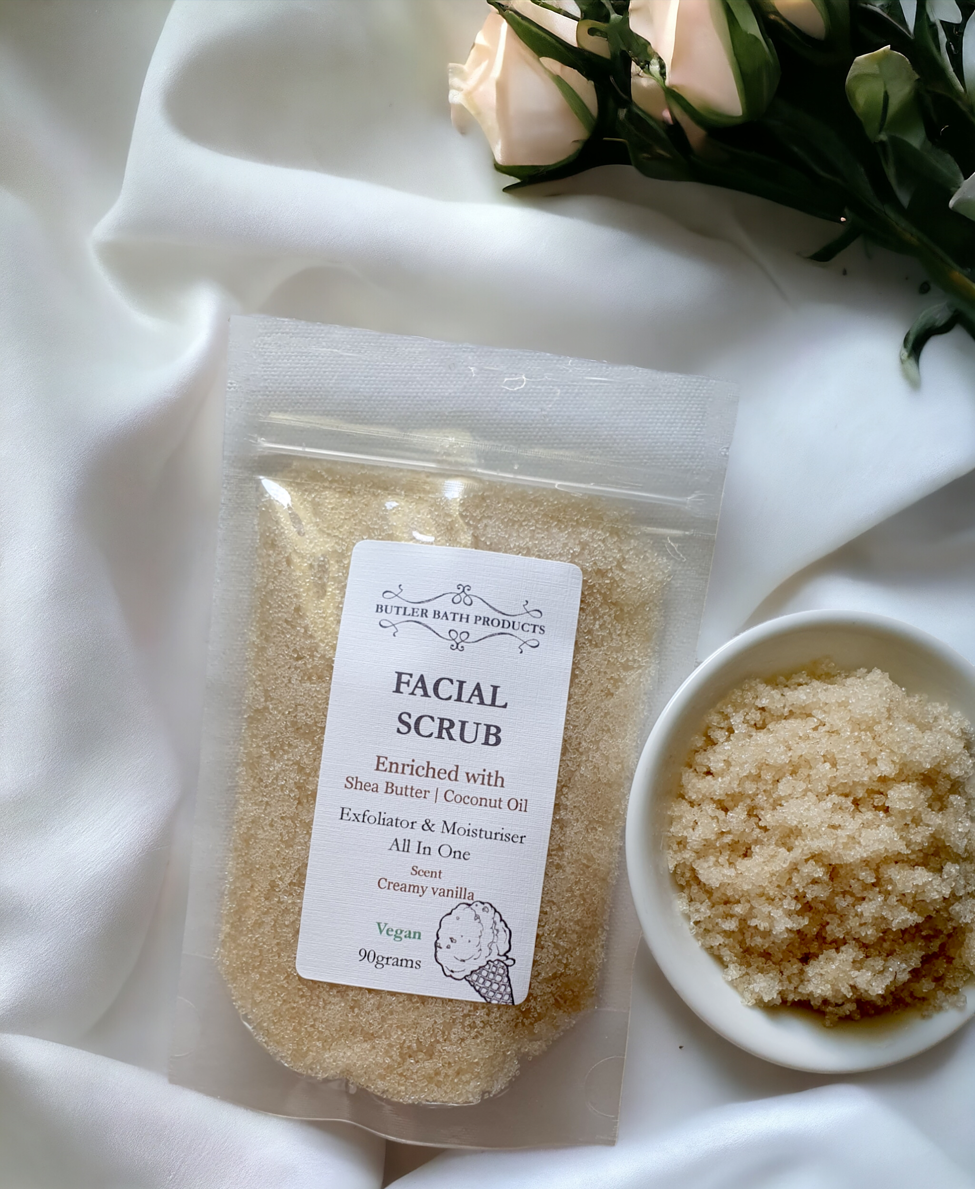 Facial Scrubs -  Creamy Vanilla | Ginger Bear Boutique