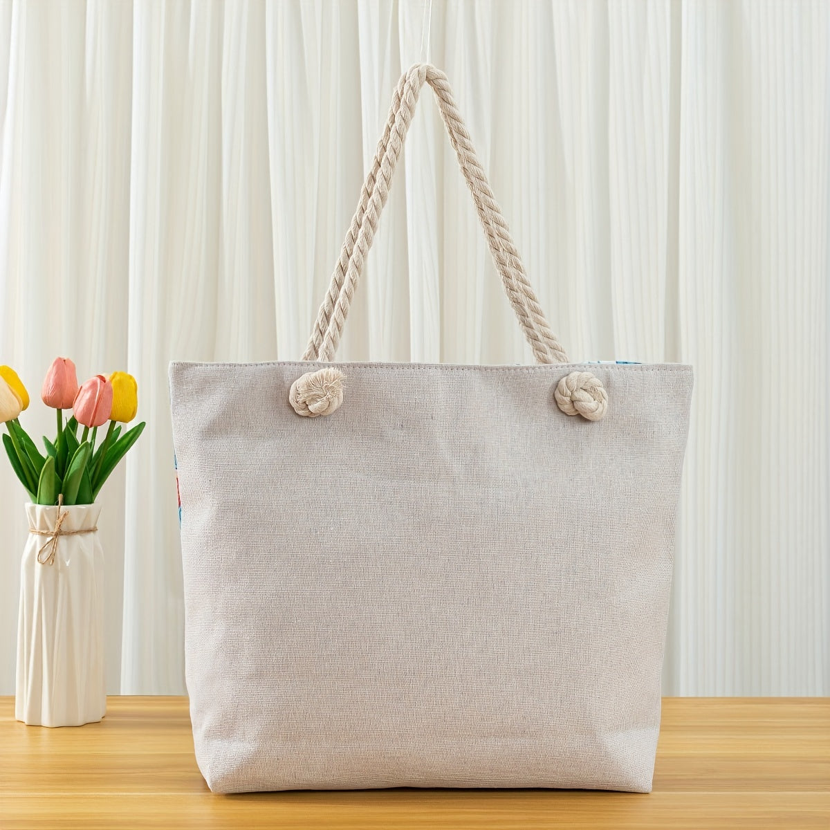 Stylish Beach Bag  - Sandproof, Waterproof & Pocket Zipper Tote | Ginger Bear Boutique