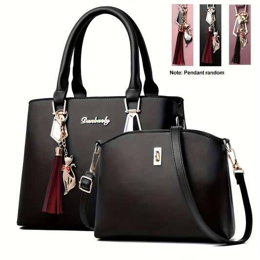Set of 2 - Fashion Handbag with Cross Body Bag | Ginger Bear Boutique